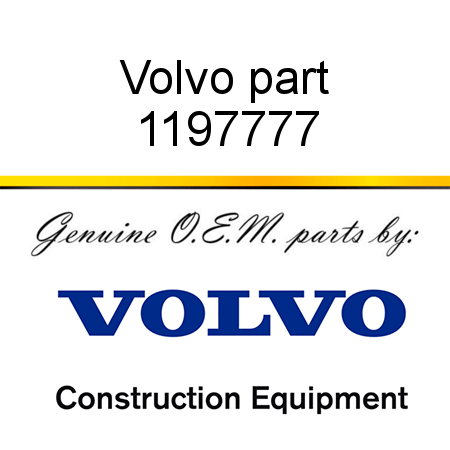 Volvo part 1197777
