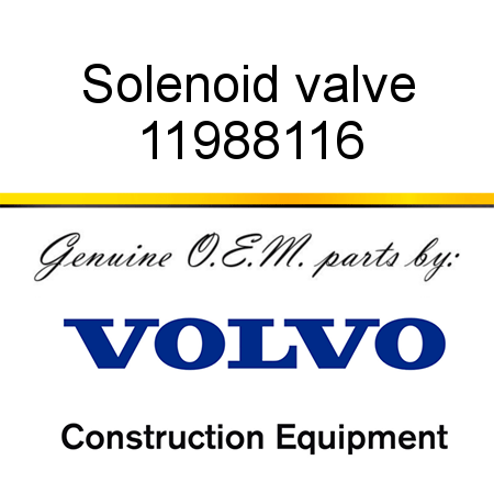 Solenoid valve 11988116