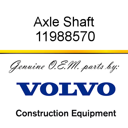 Axle Shaft 11988570