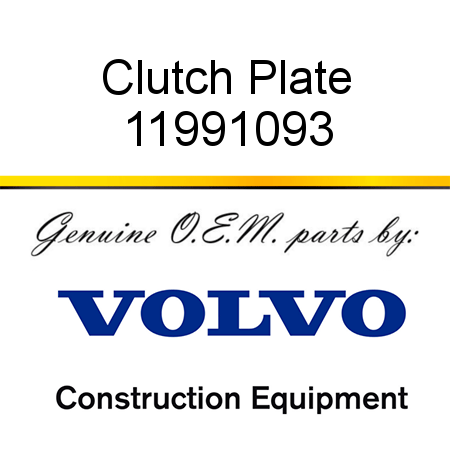 Clutch Plate 11991093