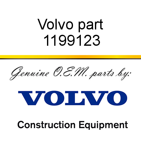Volvo part 1199123