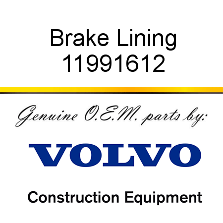 Brake Lining 11991612
