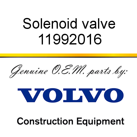 Solenoid valve 11992016