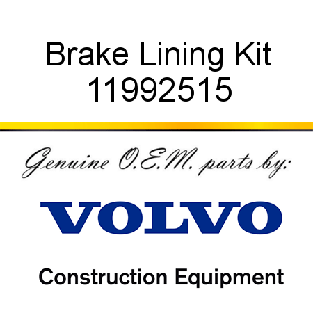 Brake Lining Kit 11992515