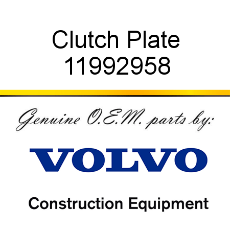 Clutch Plate 11992958