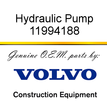 Hydraulic Pump 11994188
