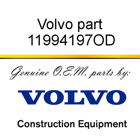 Volvo part 11994197OD