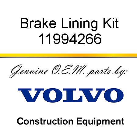 Brake Lining Kit 11994266