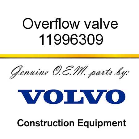 Overflow valve 11996309