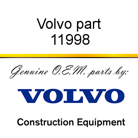 Volvo part 11998