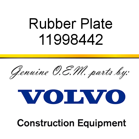 Rubber Plate 11998442