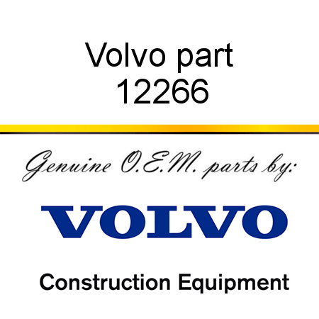 Volvo part 12266