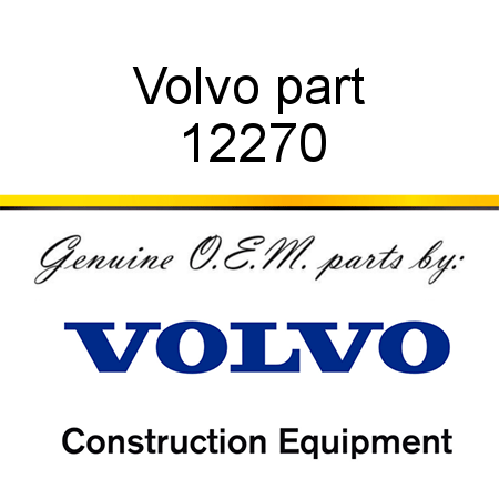 Volvo part 12270