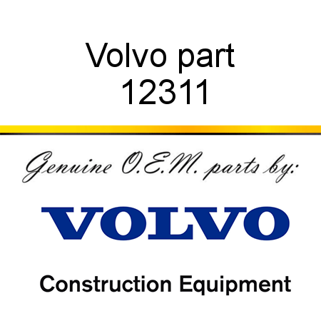 Volvo part 12311