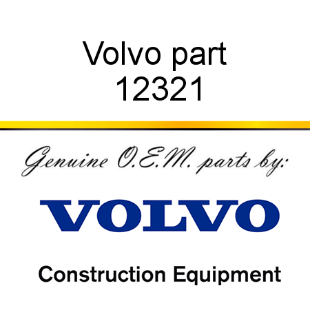 Volvo part 12321