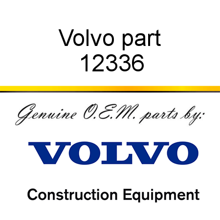 Volvo part 12336
