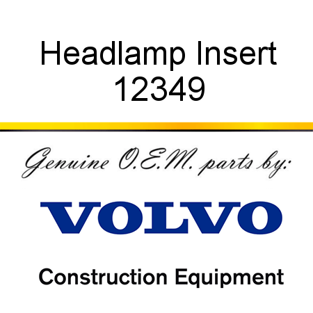 Headlamp Insert 12349