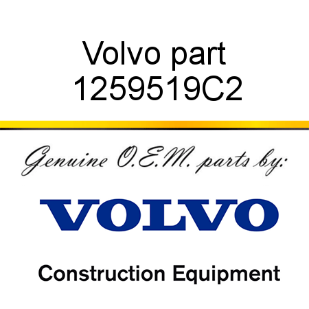 Volvo part 1259519C2