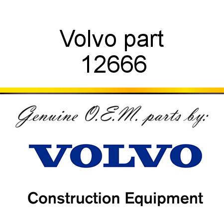 Volvo part 12666