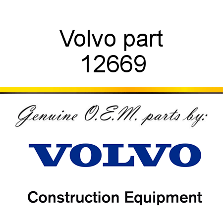 Volvo part 12669