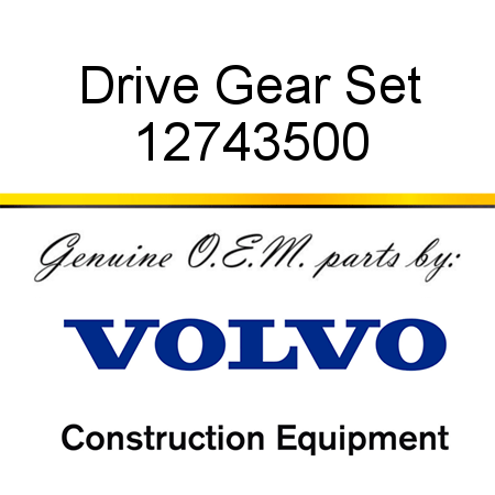 Drive Gear Set 12743500