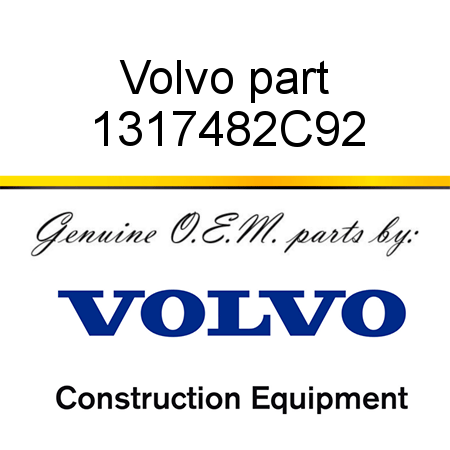 Volvo part 1317482C92