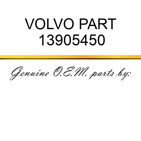 VOLVO PART 13905450