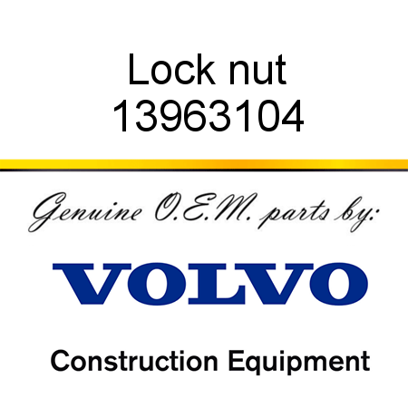 Lock nut 13963104