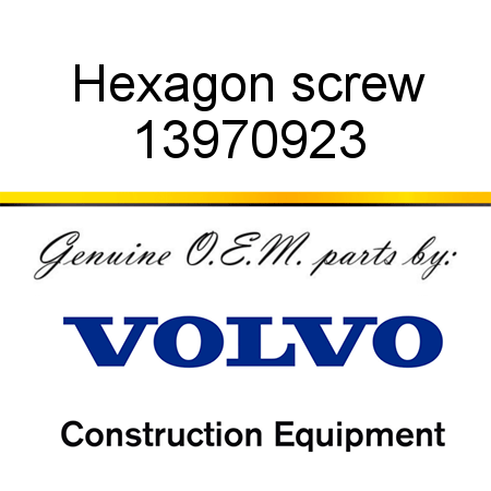 Hexagon screw 13970923