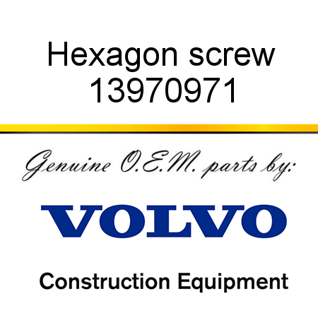 Hexagon screw 13970971