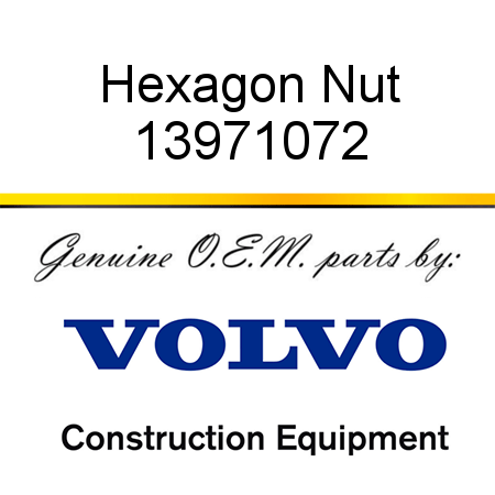 Hexagon Nut 13971072