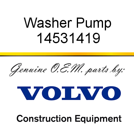 Washer Pump 14531419