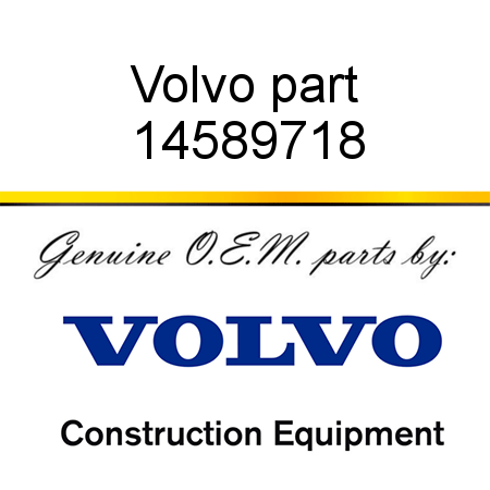 Volvo part 14589718