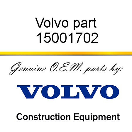 Volvo part 15001702