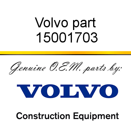 Volvo part 15001703