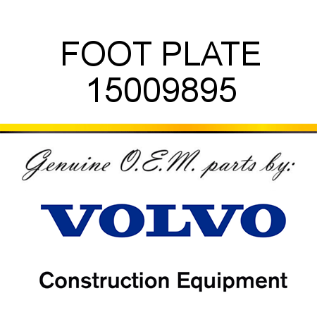 FOOT PLATE 15009895