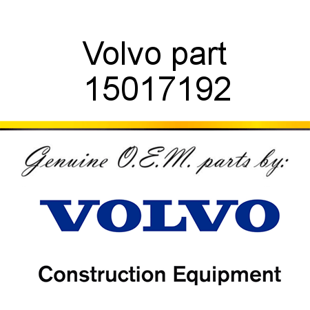 Volvo part 15017192