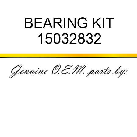 BEARING KIT 15032832