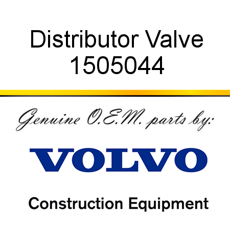 Distributor Valve 1505044