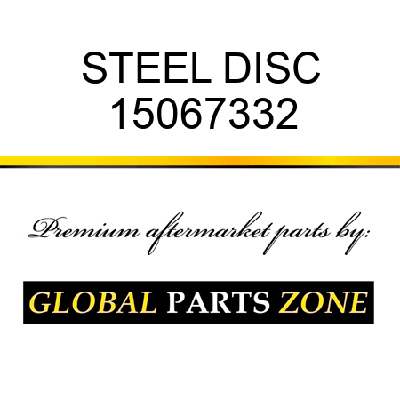 STEEL DISC 15067332