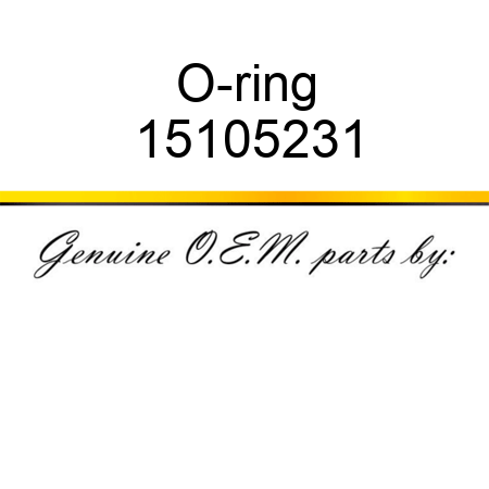 O-ring 15105231