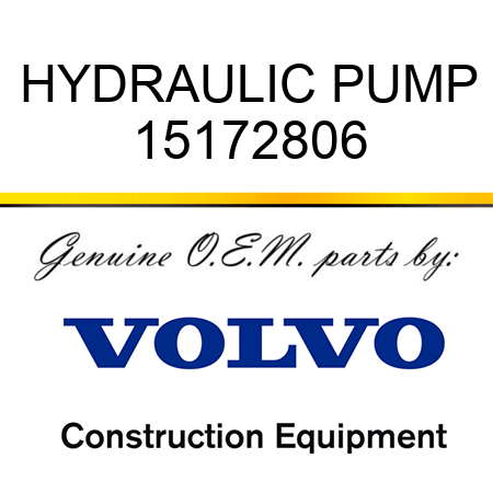 HYDRAULIC PUMP 15172806