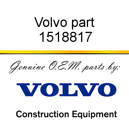 Volvo part 1518817