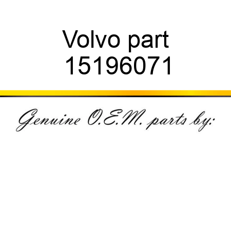 Volvo part 15196071