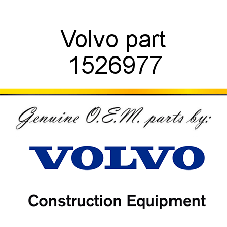 Volvo part 1526977
