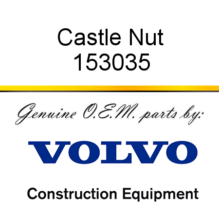 Castle Nut 153035