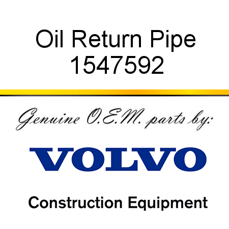 Oil Return Pipe 1547592