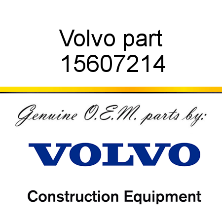 Volvo part 15607214