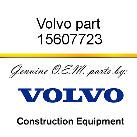 Volvo part 15607723
