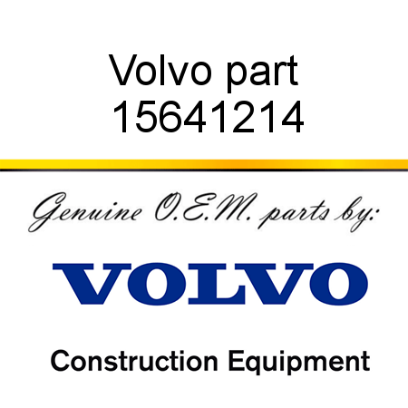 Volvo part 15641214
